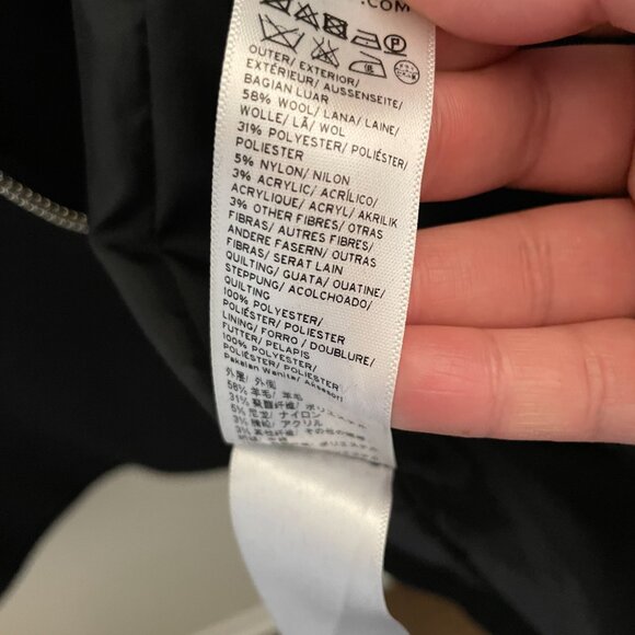 TopShop Black Coat Silver Asymmetrical Zipper - Picture 11 of 16